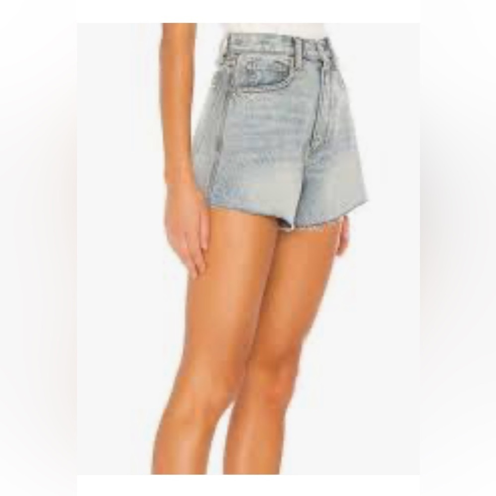 Weworewhat womens high waist light blue ripped denim Jean shorts sz 25 preloved